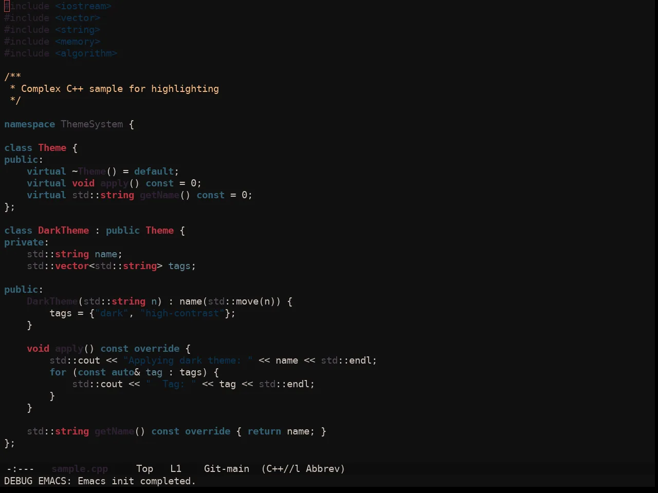 Ewal Sexy Vacuous2 Theme in c++-mode