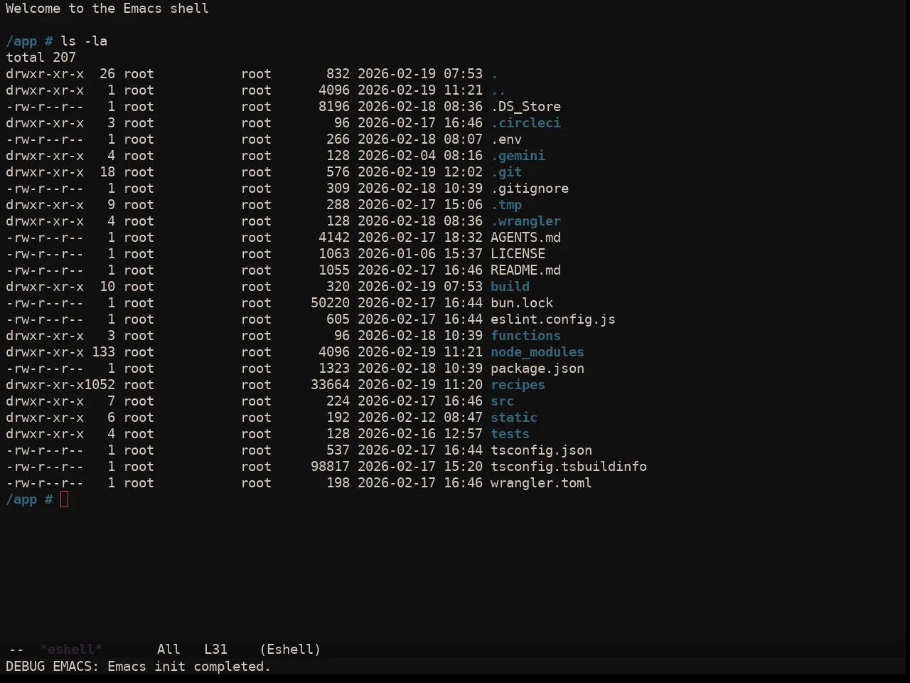 Ewal Sexy Vacuous2 Theme in eshell