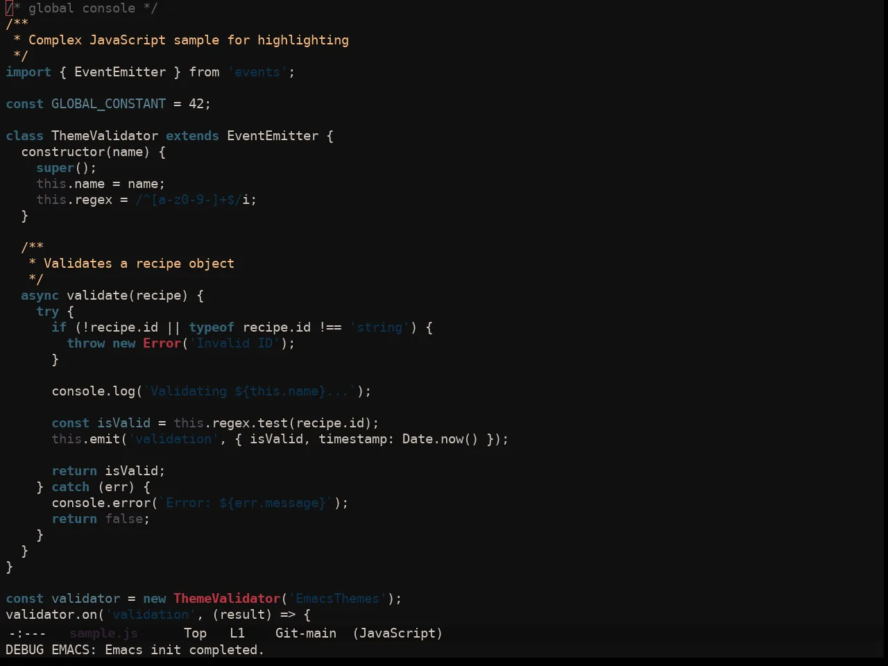 Ewal Sexy Vacuous2 Theme in javascript-mode