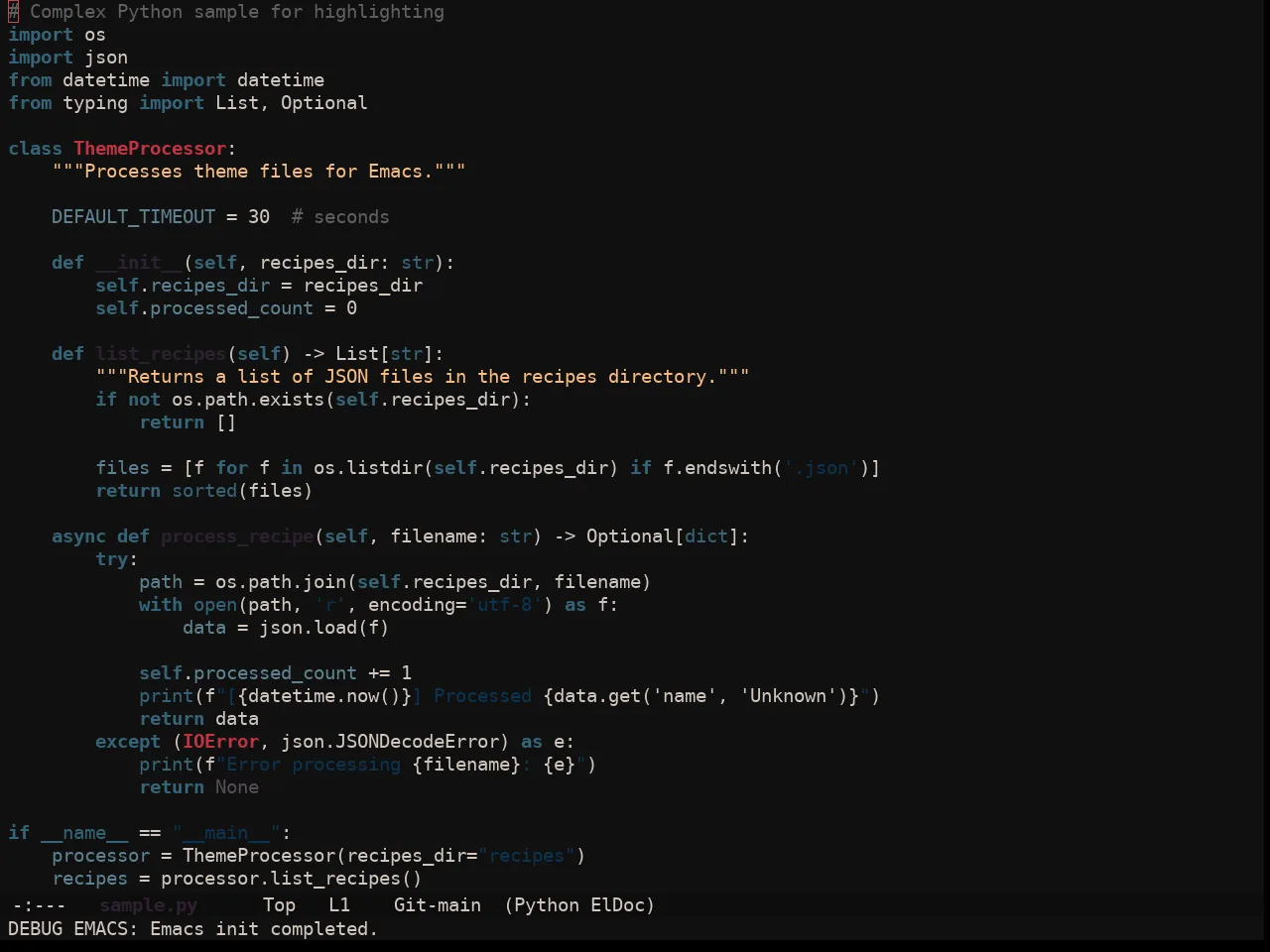 Ewal Sexy Vacuous2 Theme in python-mode