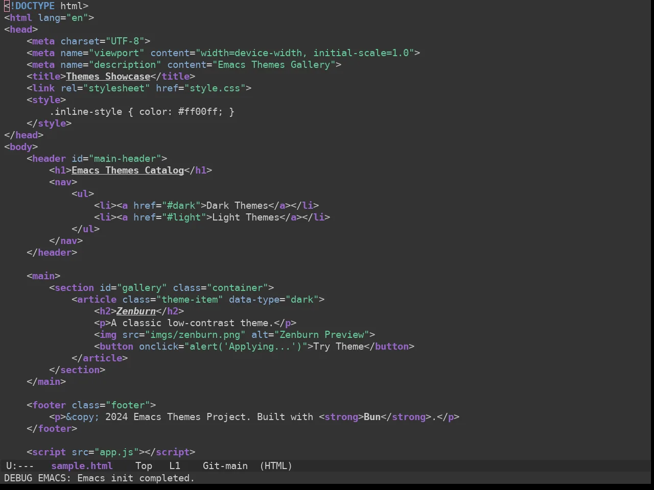 Ewal Sexy Visibone Alt 2 Theme in html-mode