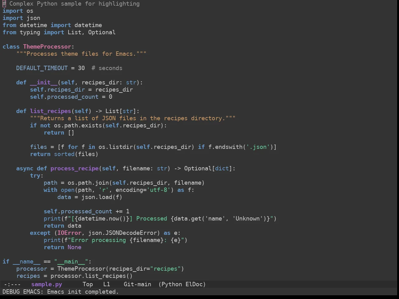 Ewal Sexy Visibone Alt 2 Theme in python-mode