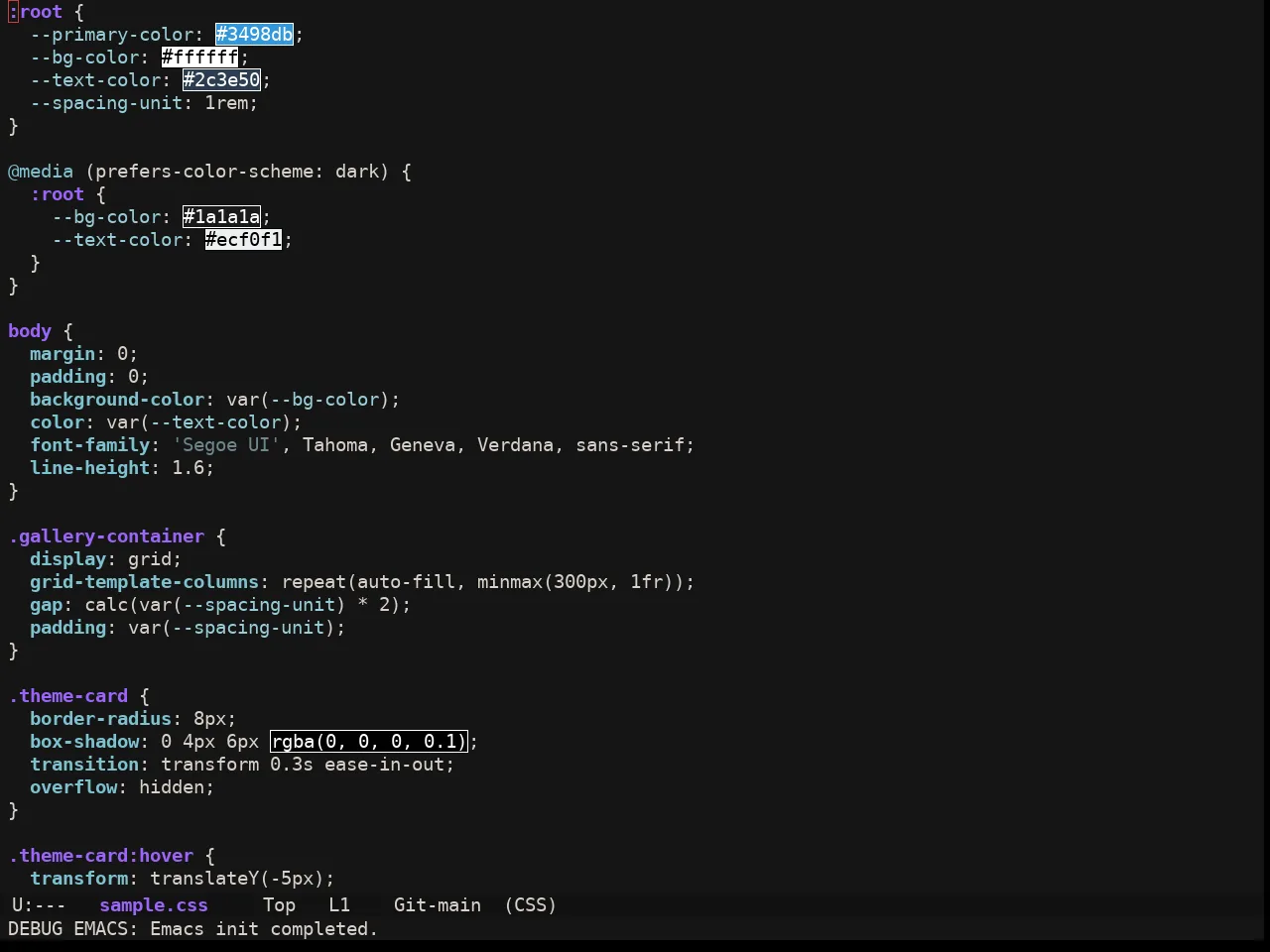 Ewal Sexy X Dotshare Theme in css-mode