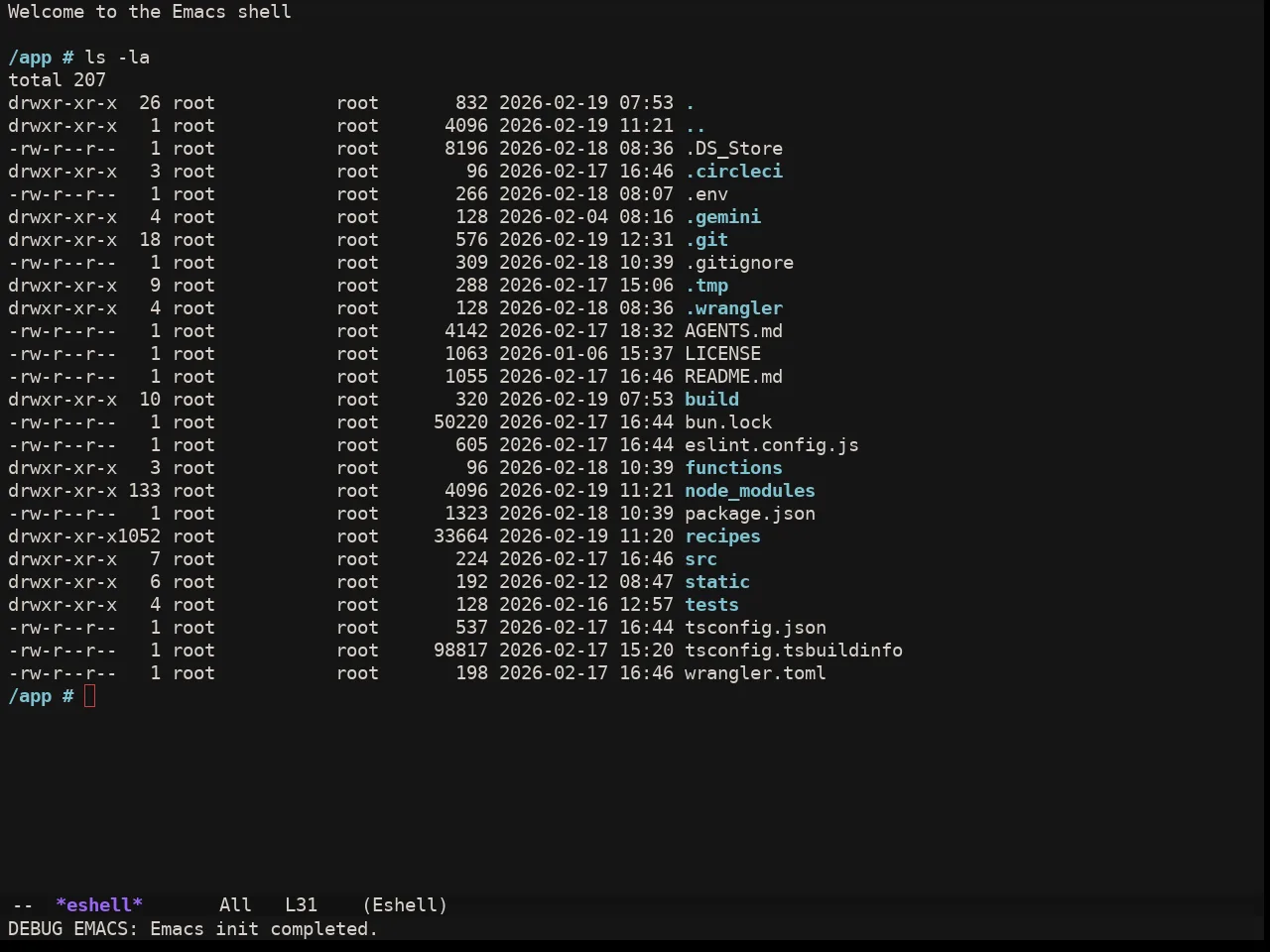 Ewal Sexy X Dotshare Theme in eshell