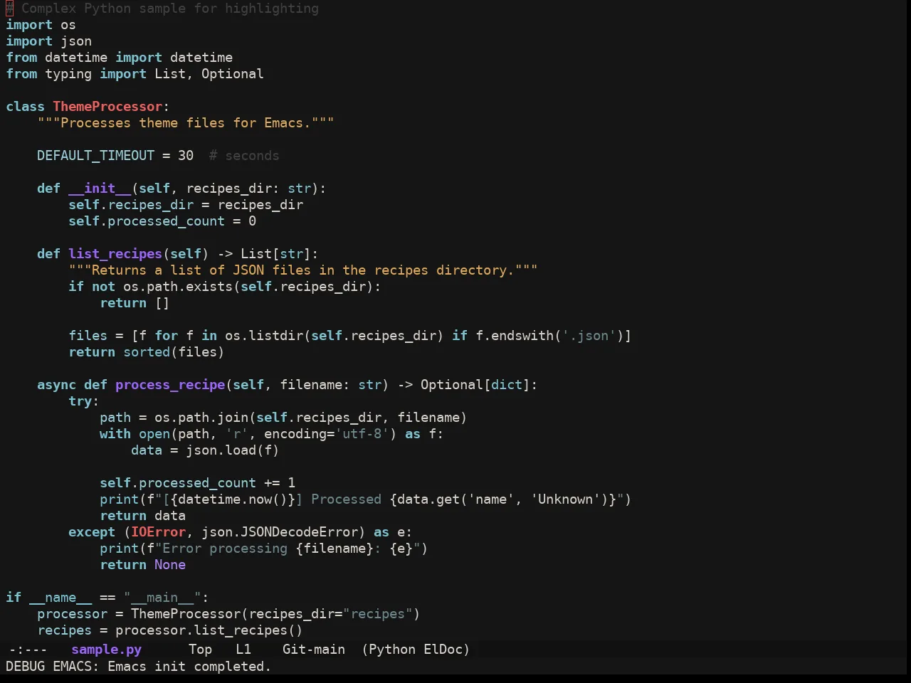 Ewal Sexy X Dotshare Theme in python-mode