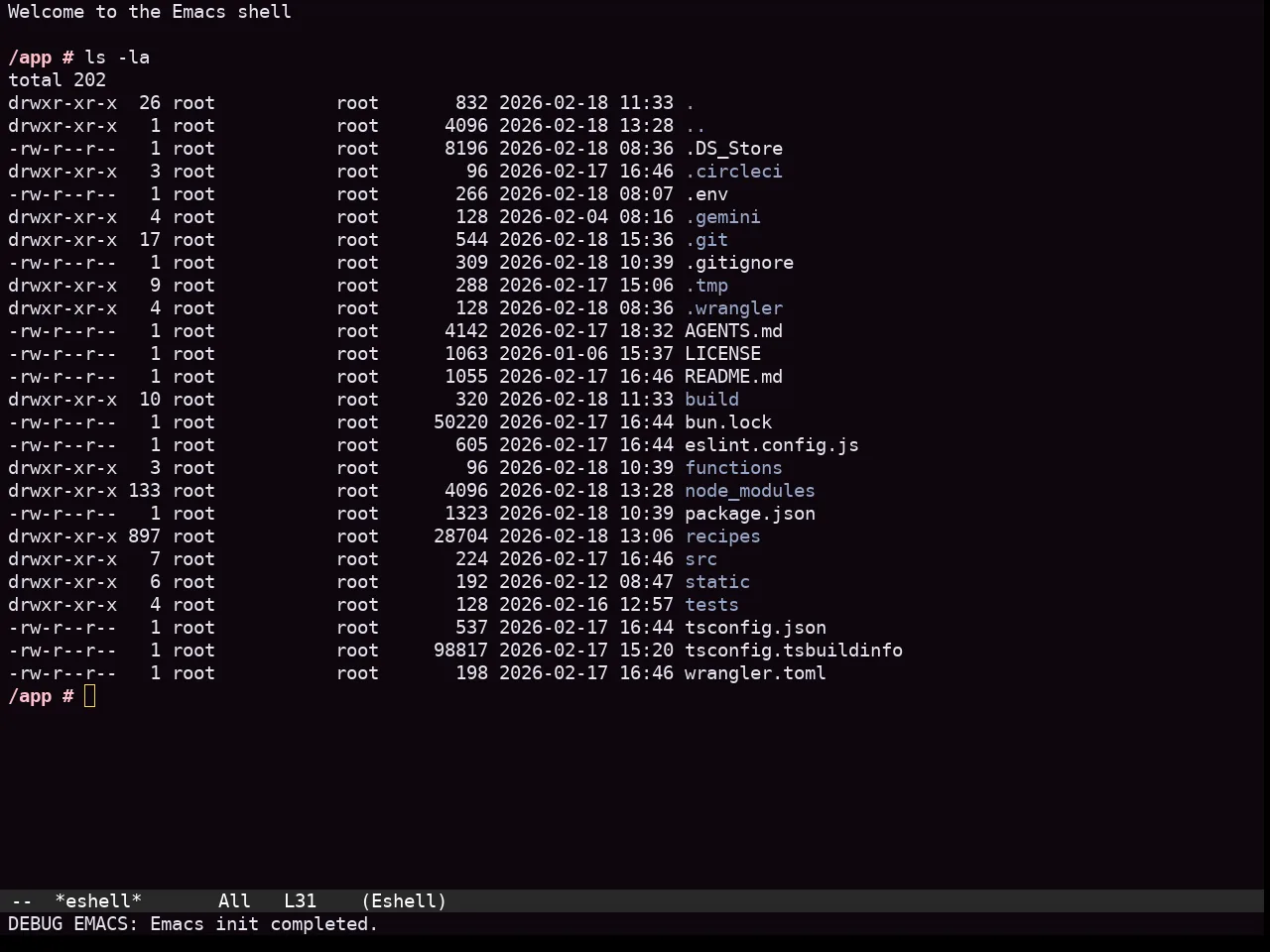 Sexy Theme in eshell