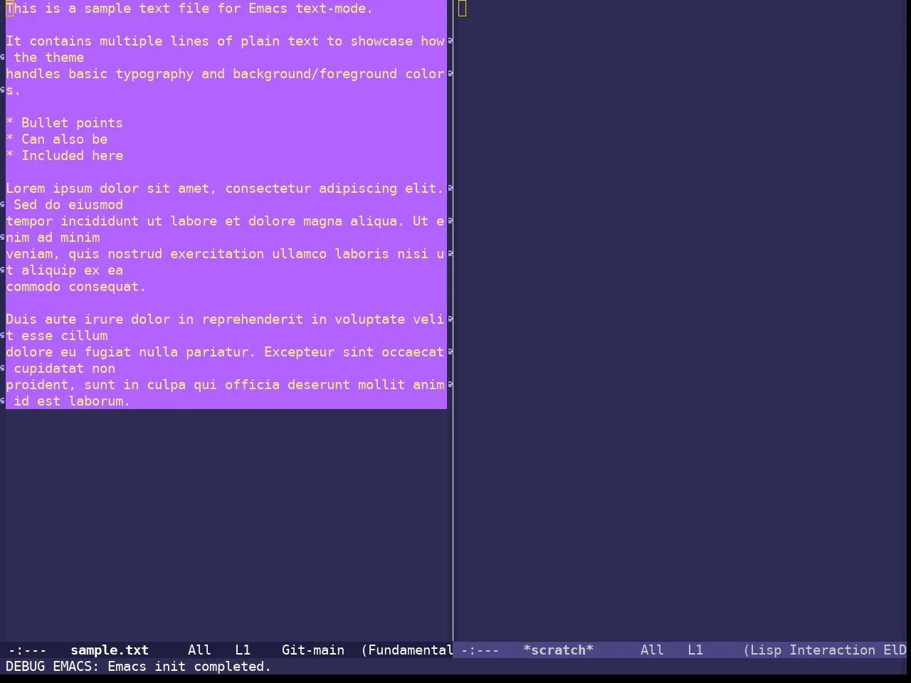 Shades Of Purple Theme in fundamental-mode