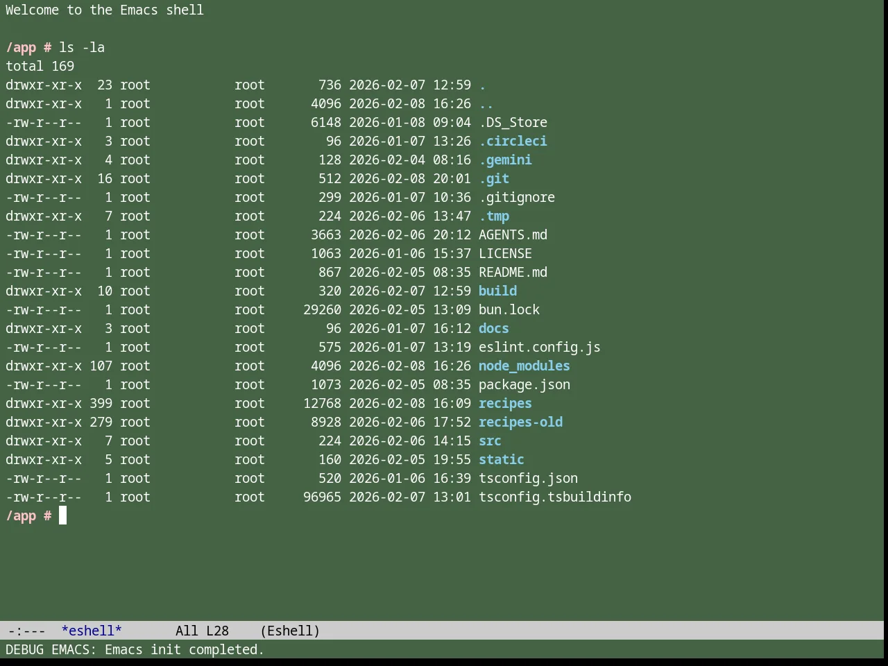 Shaman Theme in eshell