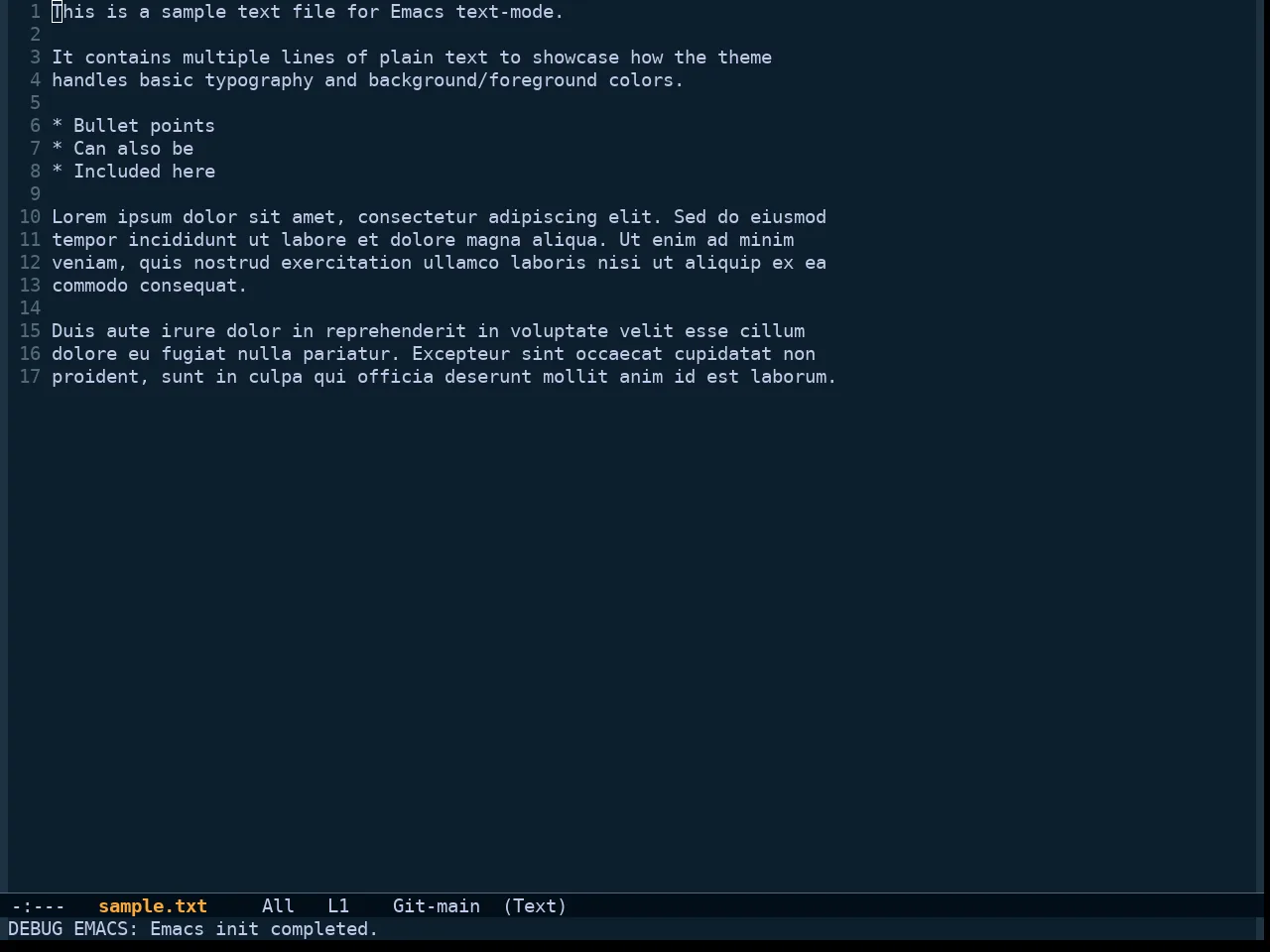 Shanty Themes Dark in text-mode