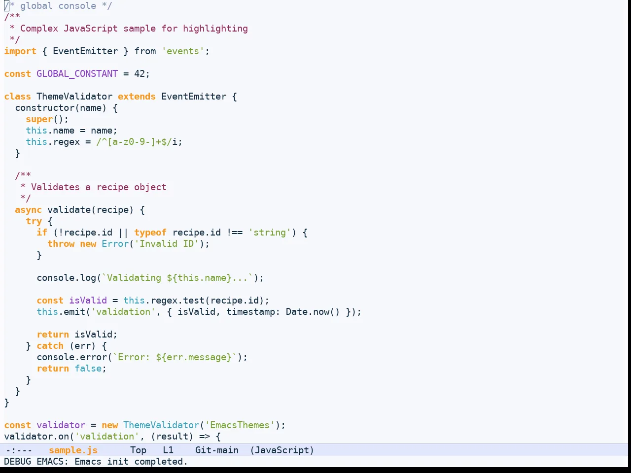 Shanty Themes Light in javascript-mode