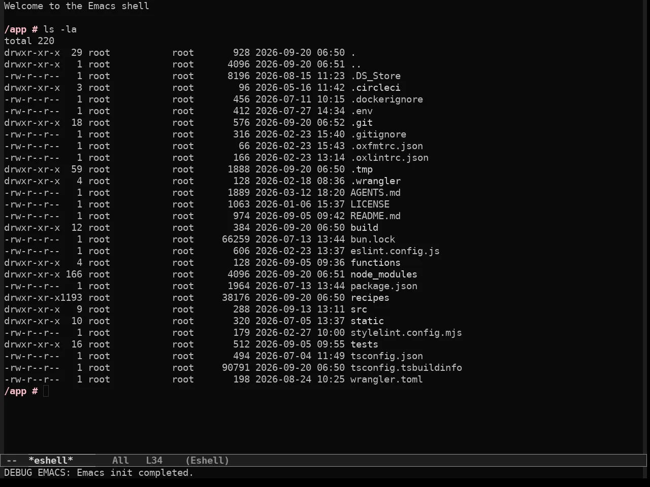 Simple Dark Theme in eshell