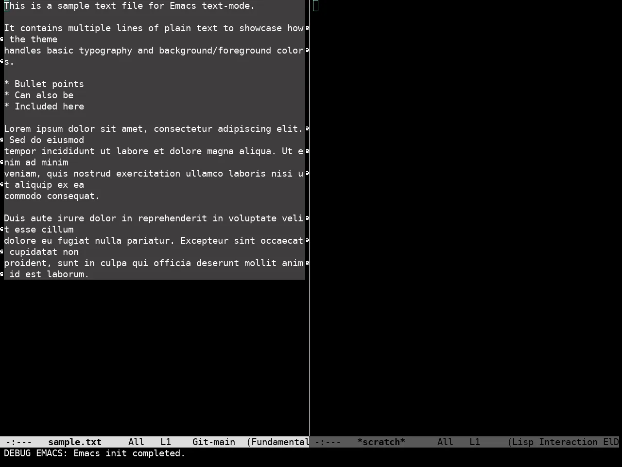 Simplicity Theme in fundamental-mode