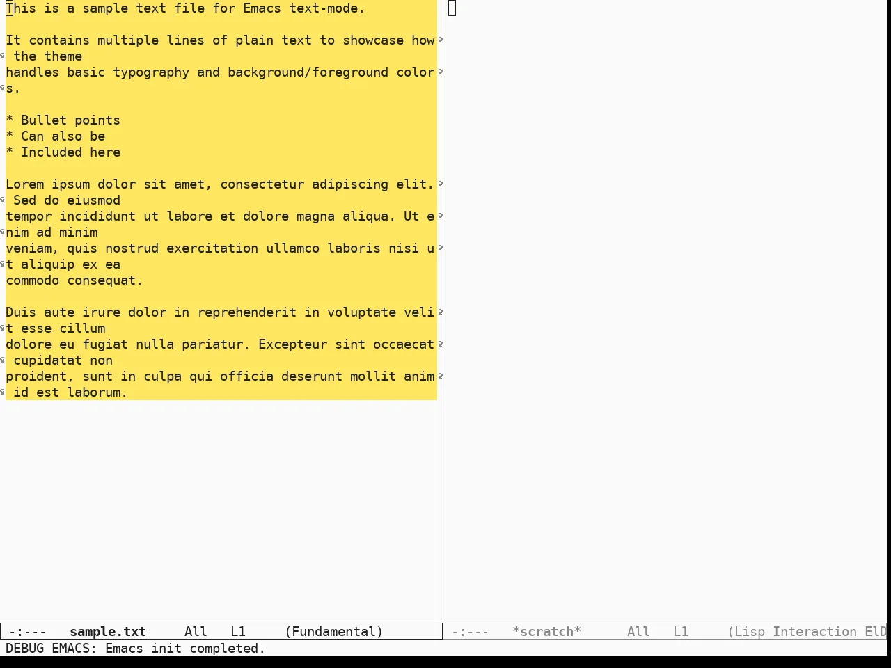 Sketch White Theme in fundamental-mode