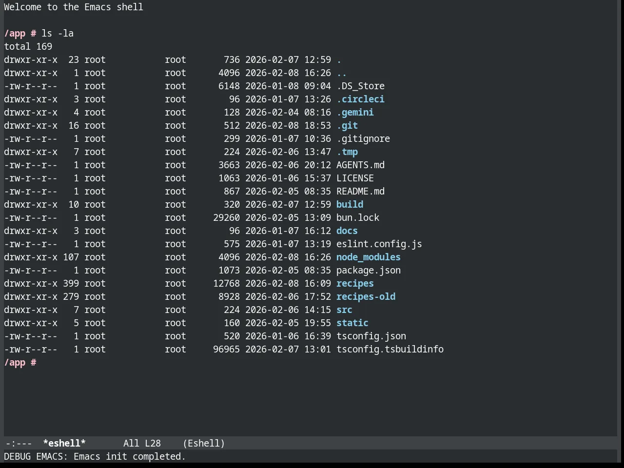Slime Theme in eshell