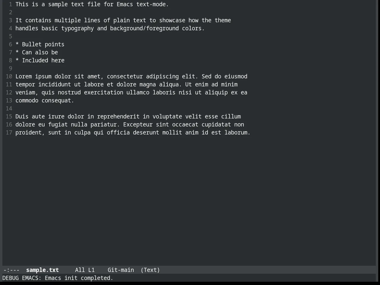 Slime Theme in text-mode