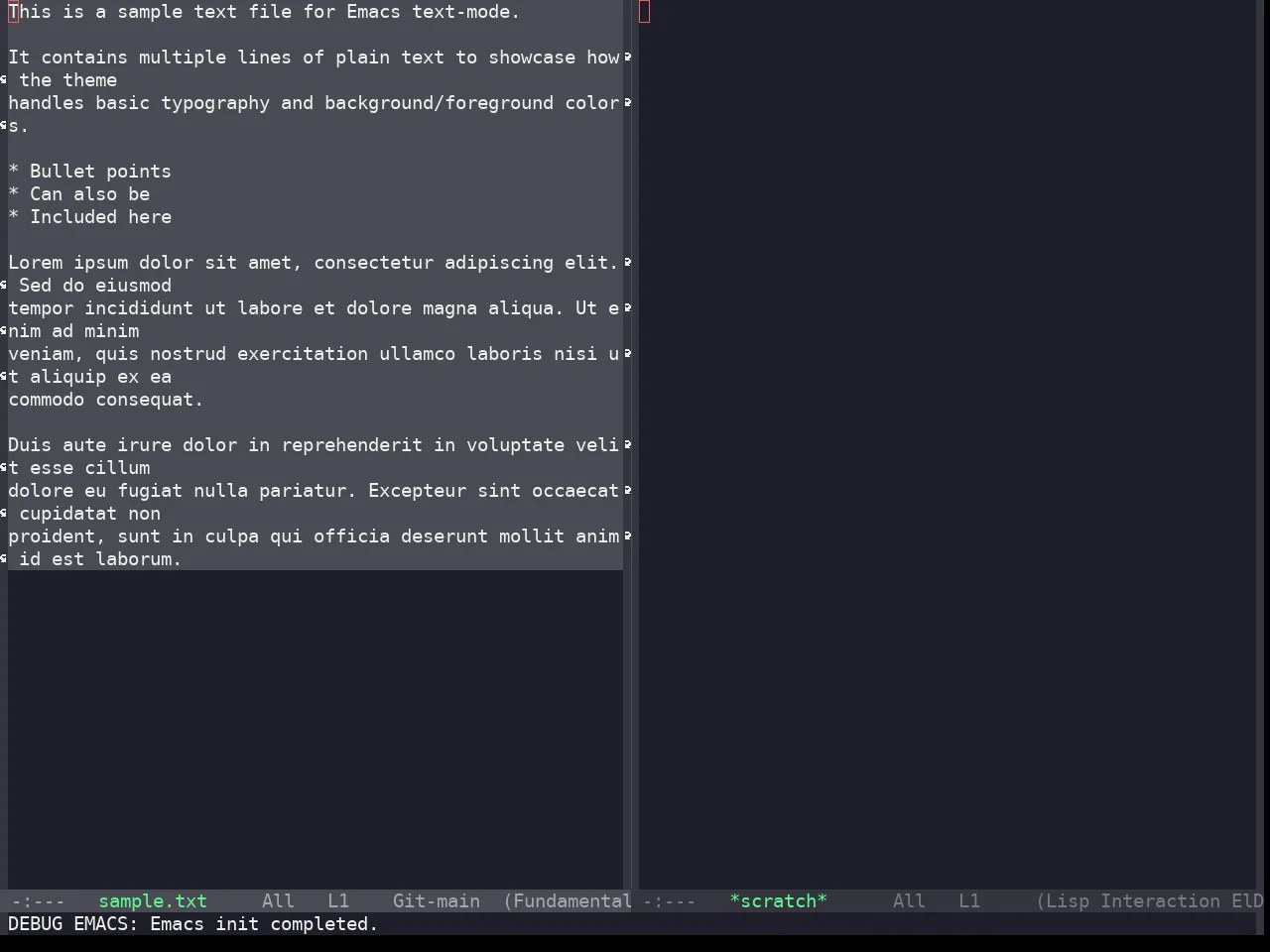 Snazzy Theme in fundamental-mode
