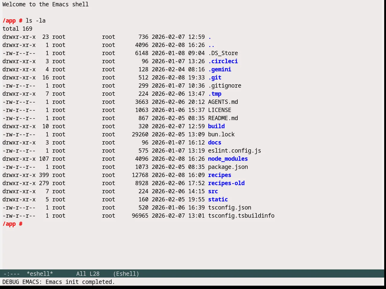 Snow Theme in eshell