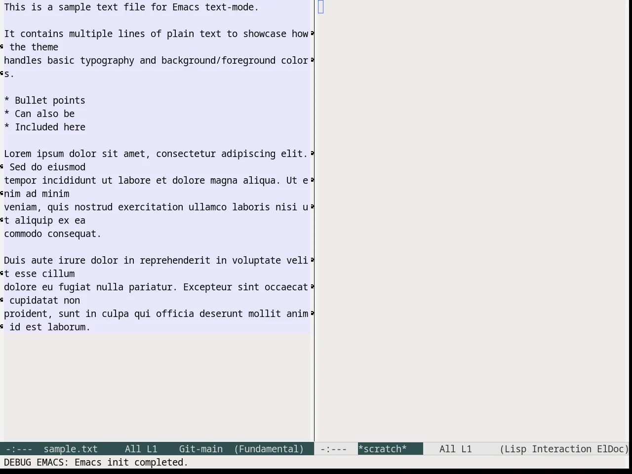 Snow Theme in fundamental-mode