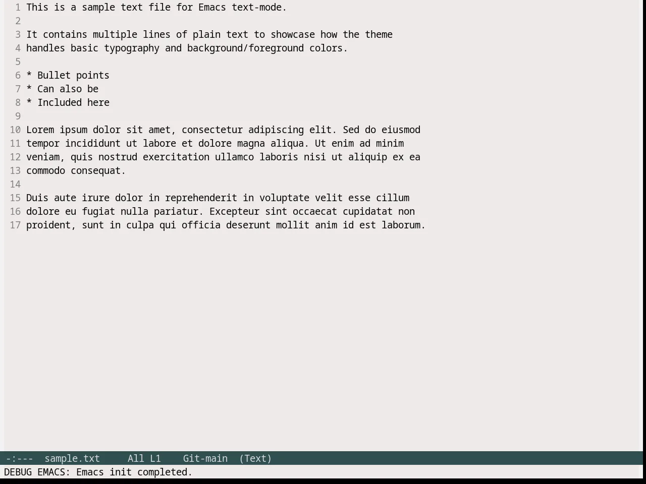 Snow Theme in text-mode