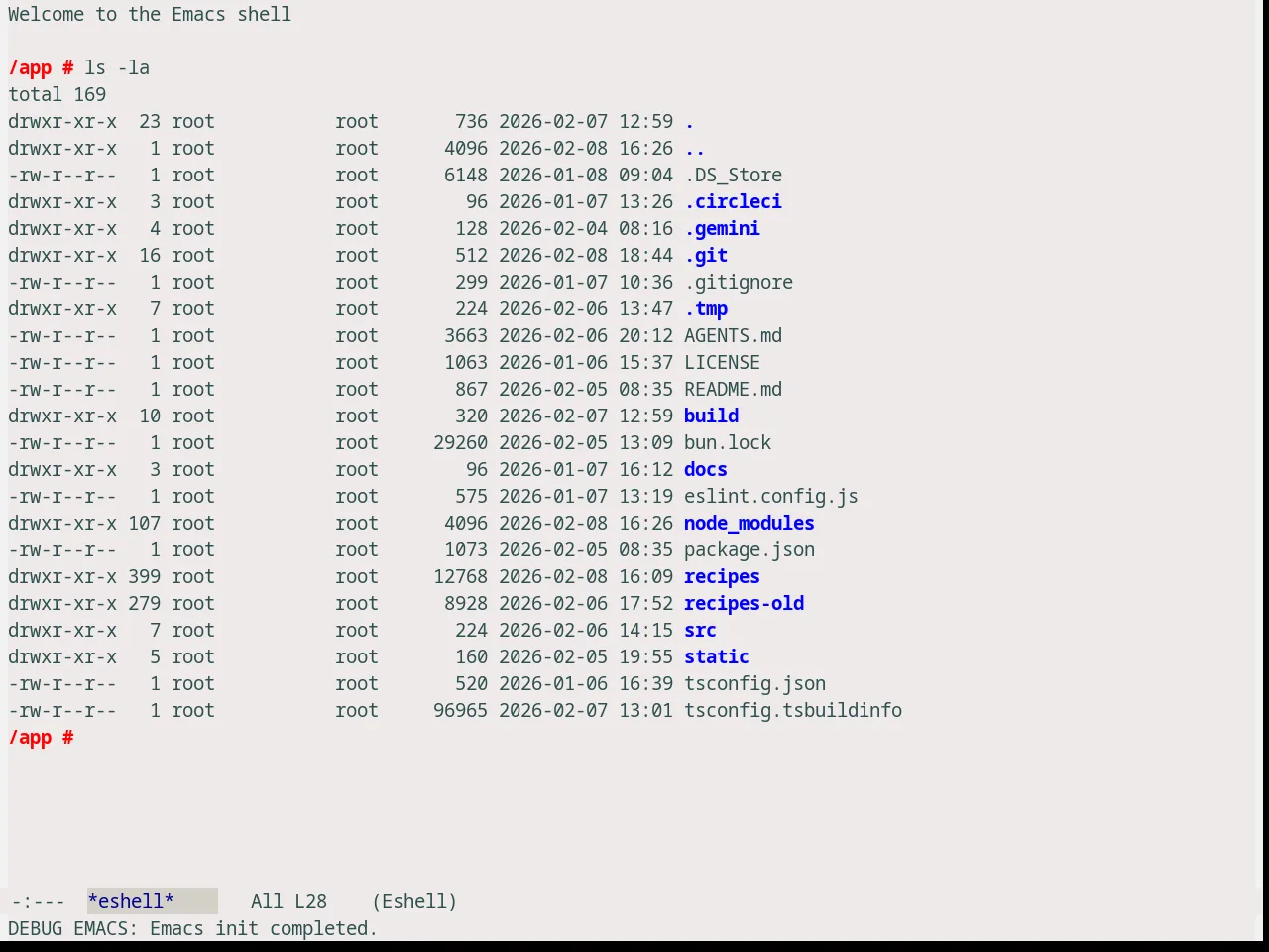 Snowish Theme in eshell
