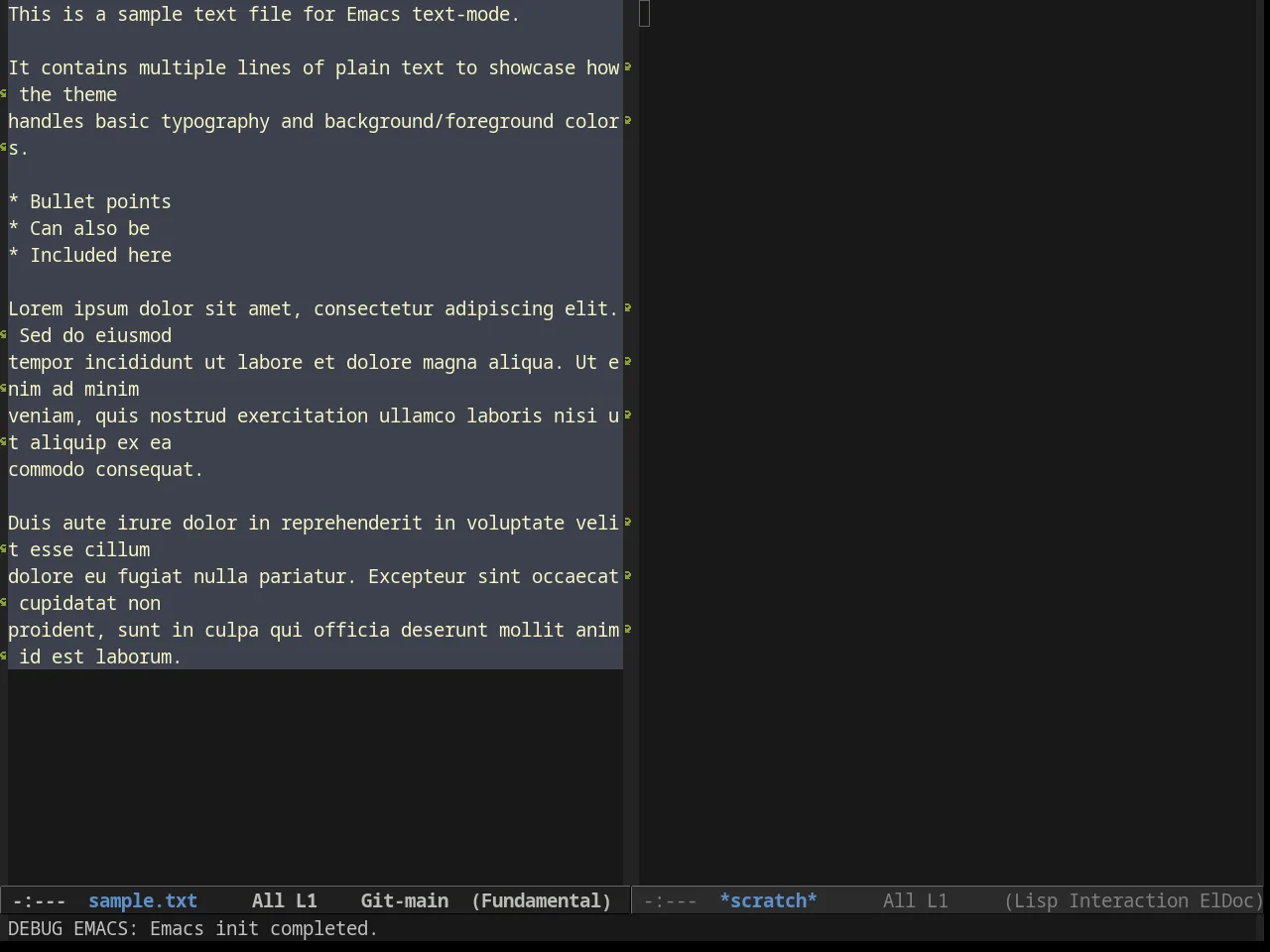 Soft Charcoal Theme in fundamental-mode