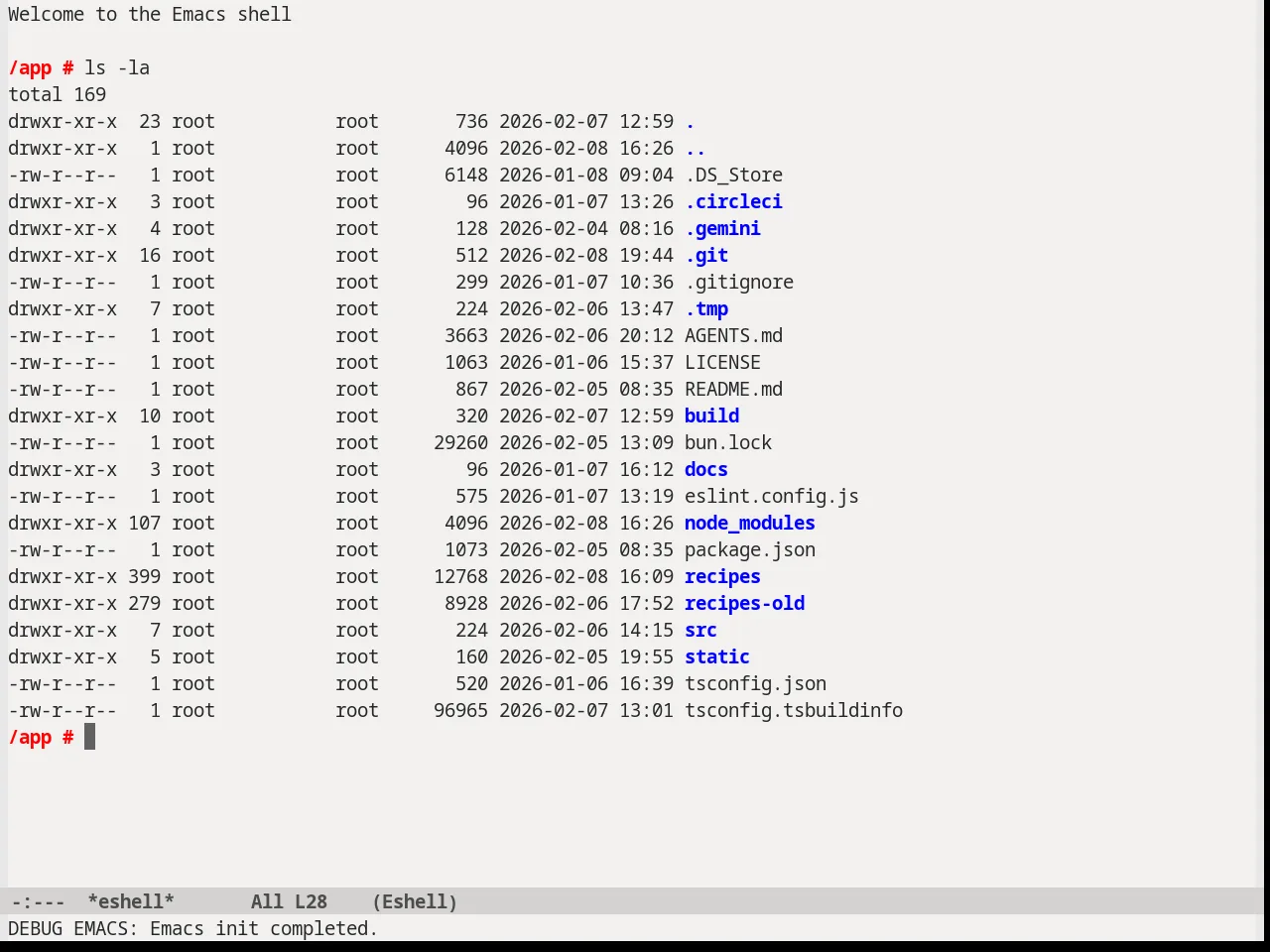 Soft Morning Theme in eshell
