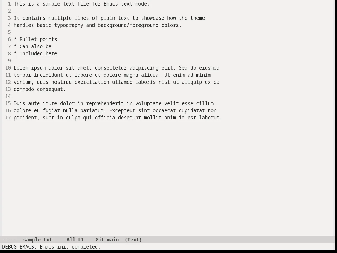 Soft Morning Theme in text-mode