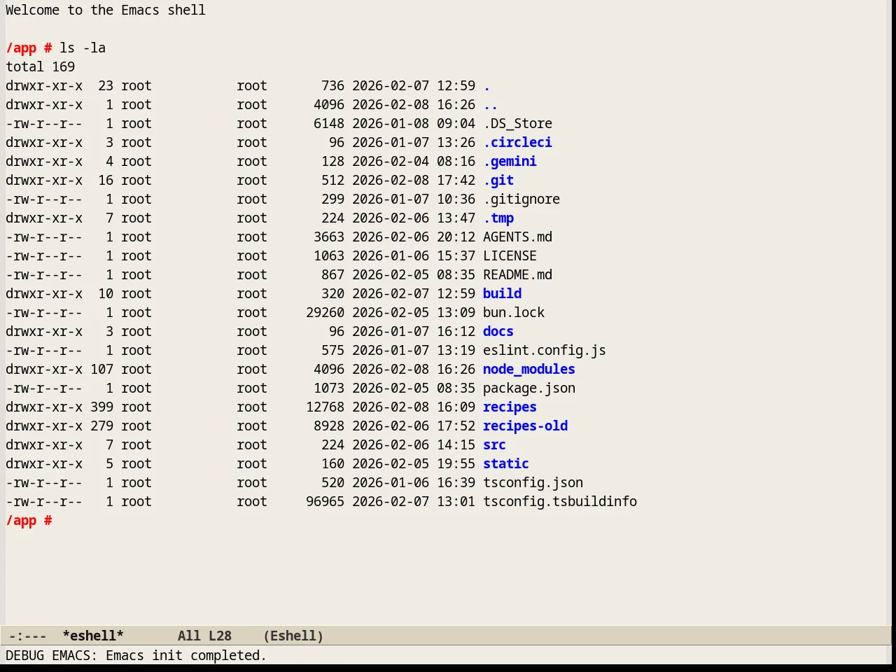 Soft Stone Theme in eshell