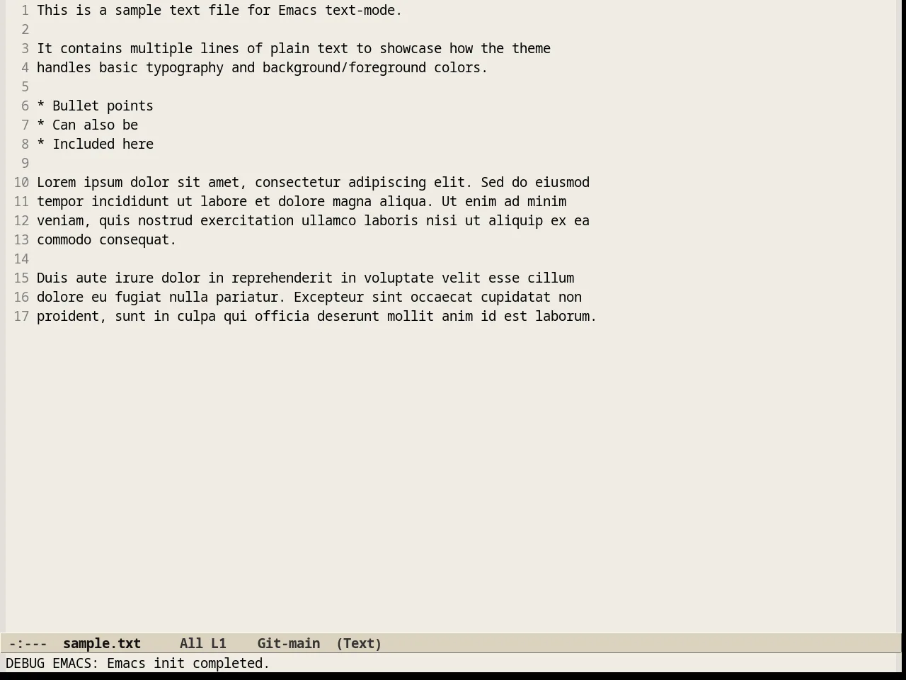 Soft Stone Theme in text-mode