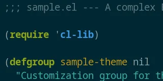 Preview of Solarized Dark High Contrast theme
