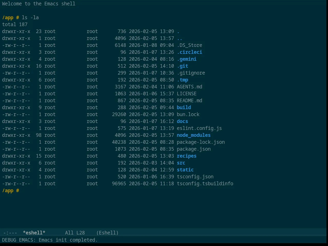 Solarized Dark in eshell