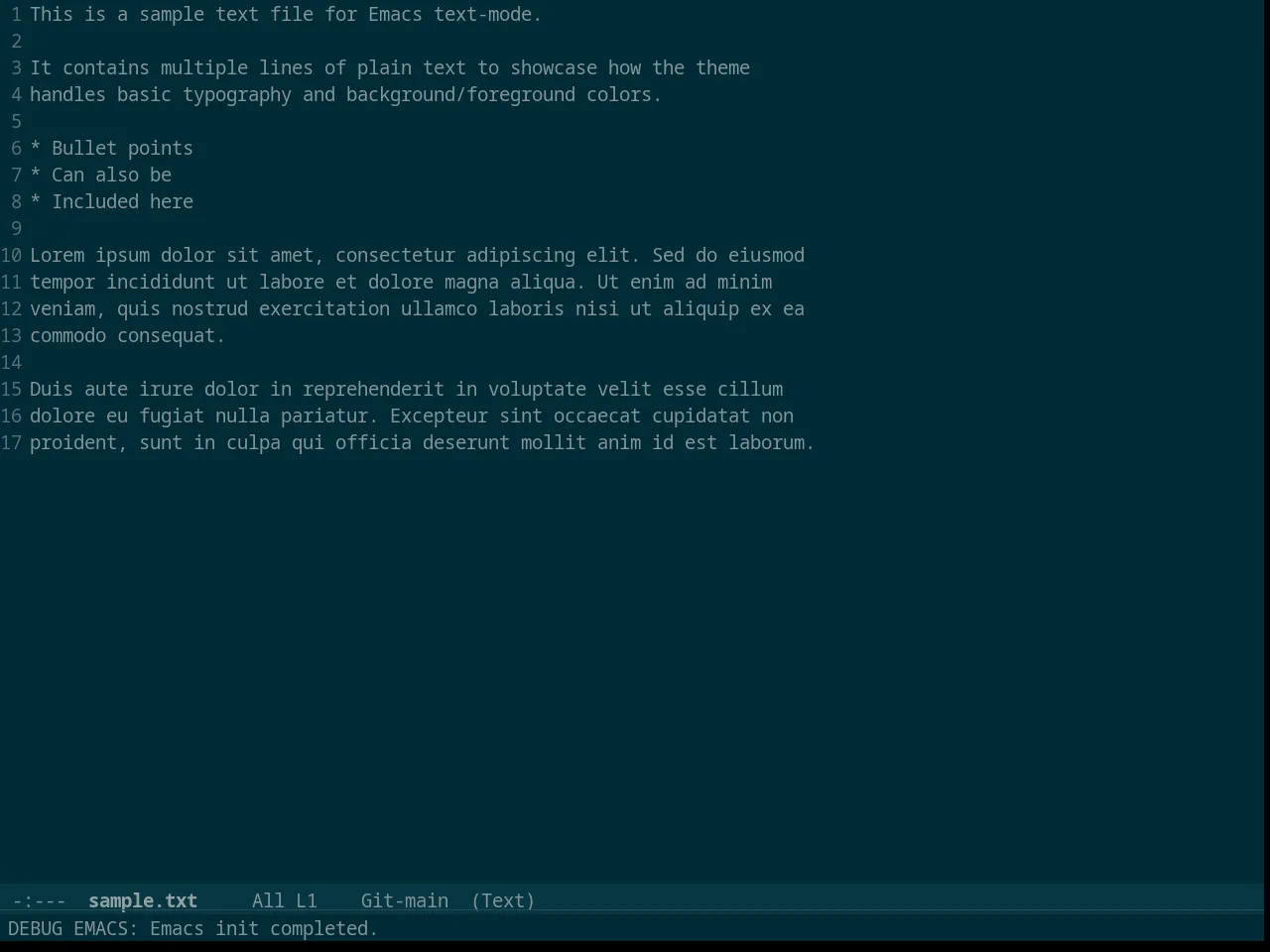 Solarized Dark in text-mode