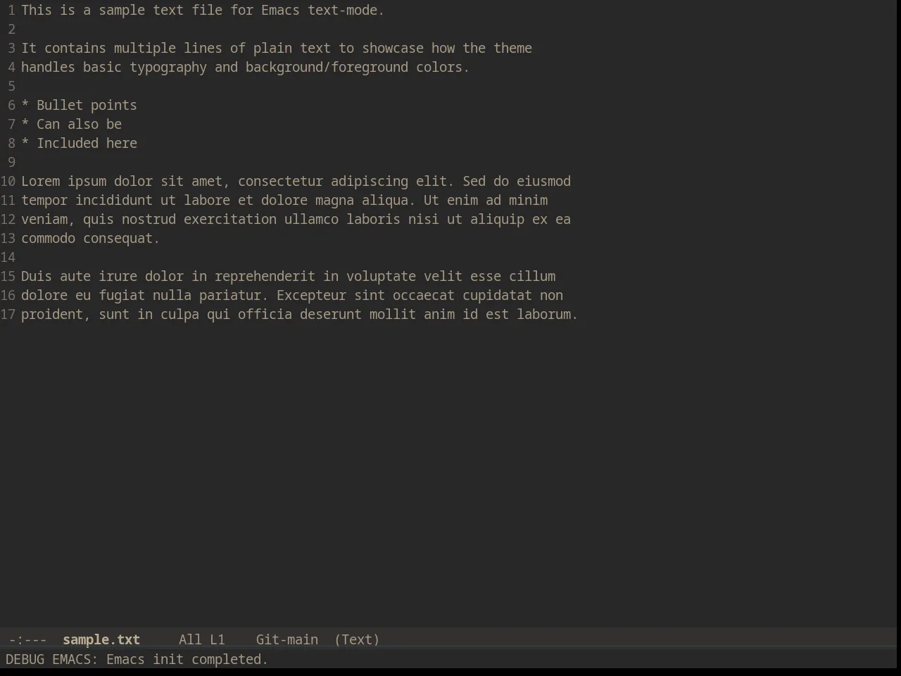 Solarized Gruvbox Dark in text-mode