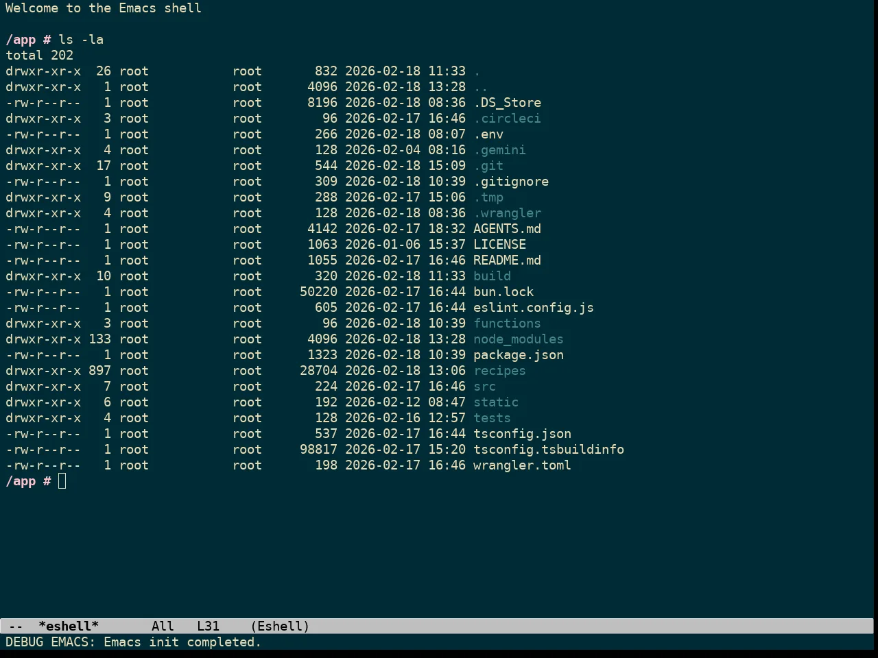 Solarized Gruvbox Theme in eshell