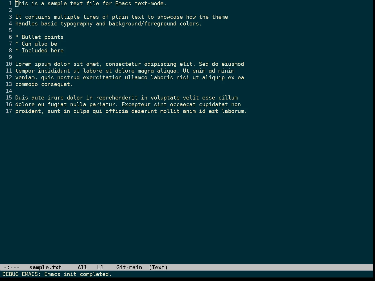 Solarized Gruvbox Theme in text-mode