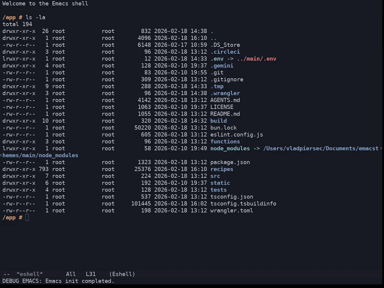 Solarized Iceberg Dark Theme in eshell
