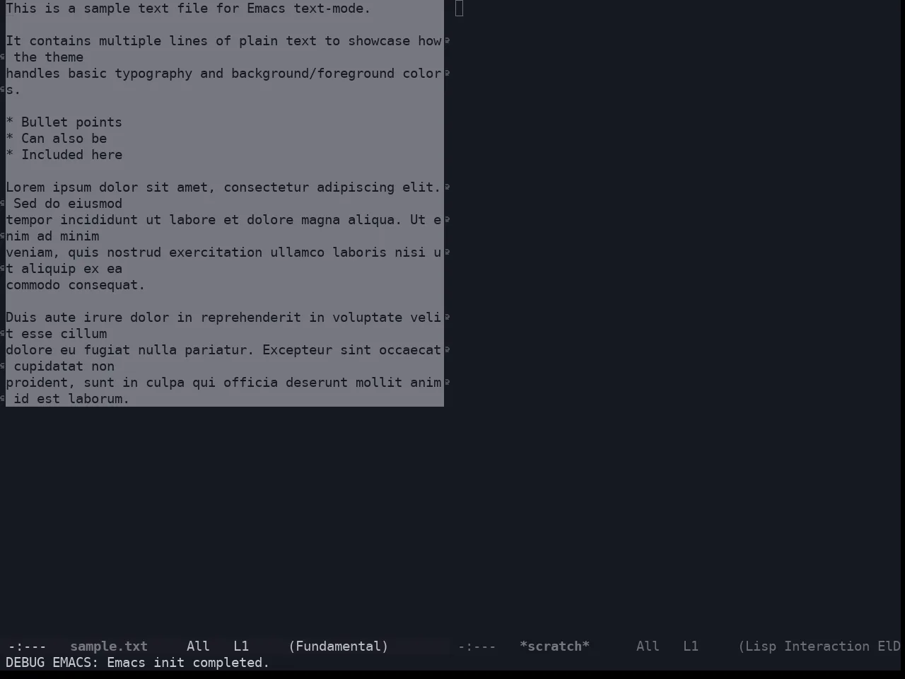 Solarized Iceberg Dark Theme in fundamental-mode