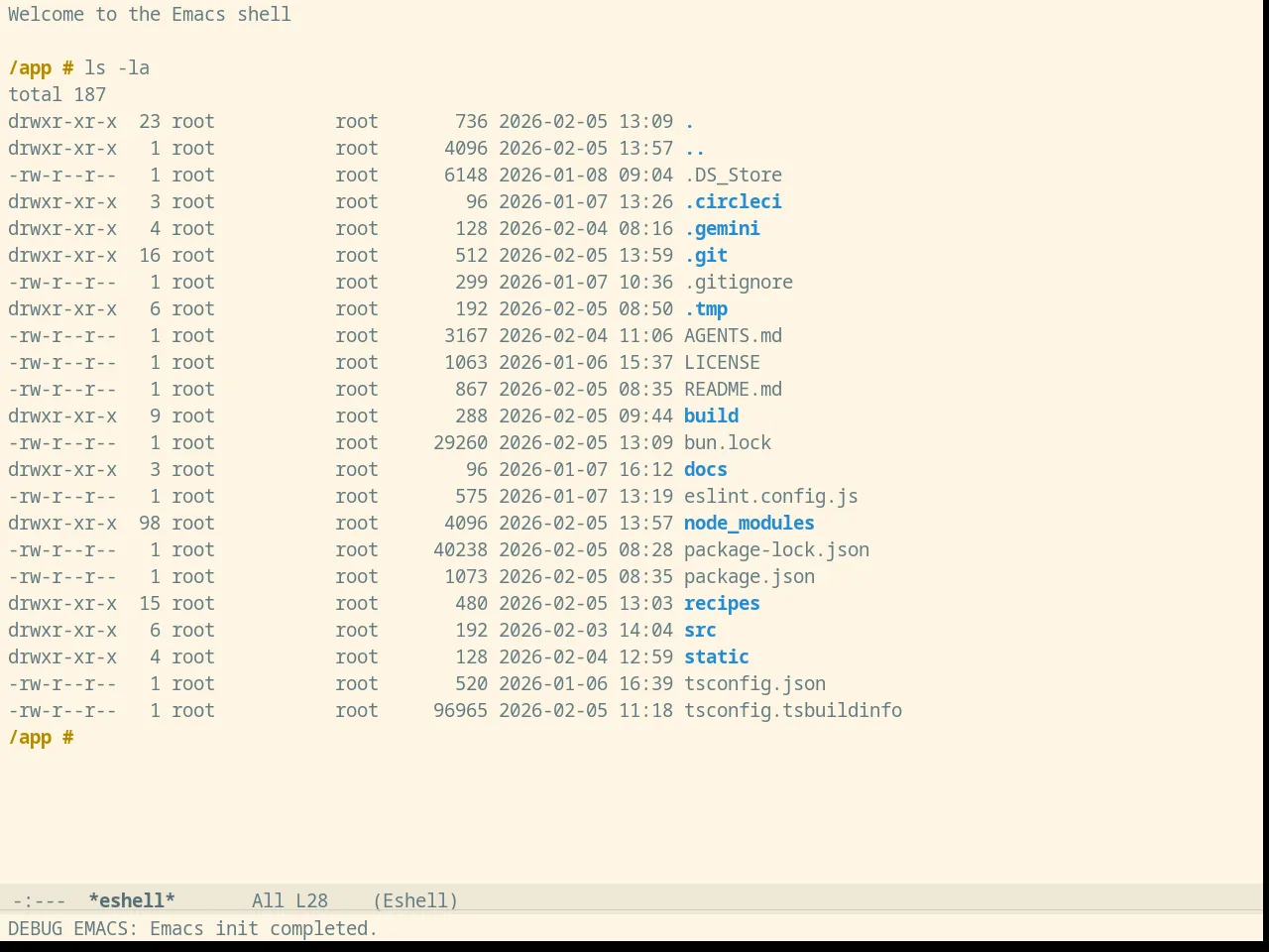Solarized Light in eshell