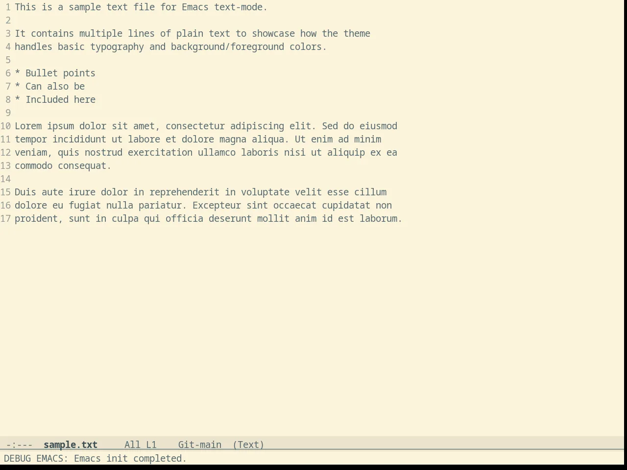 Solarized Selenized Light in text-mode