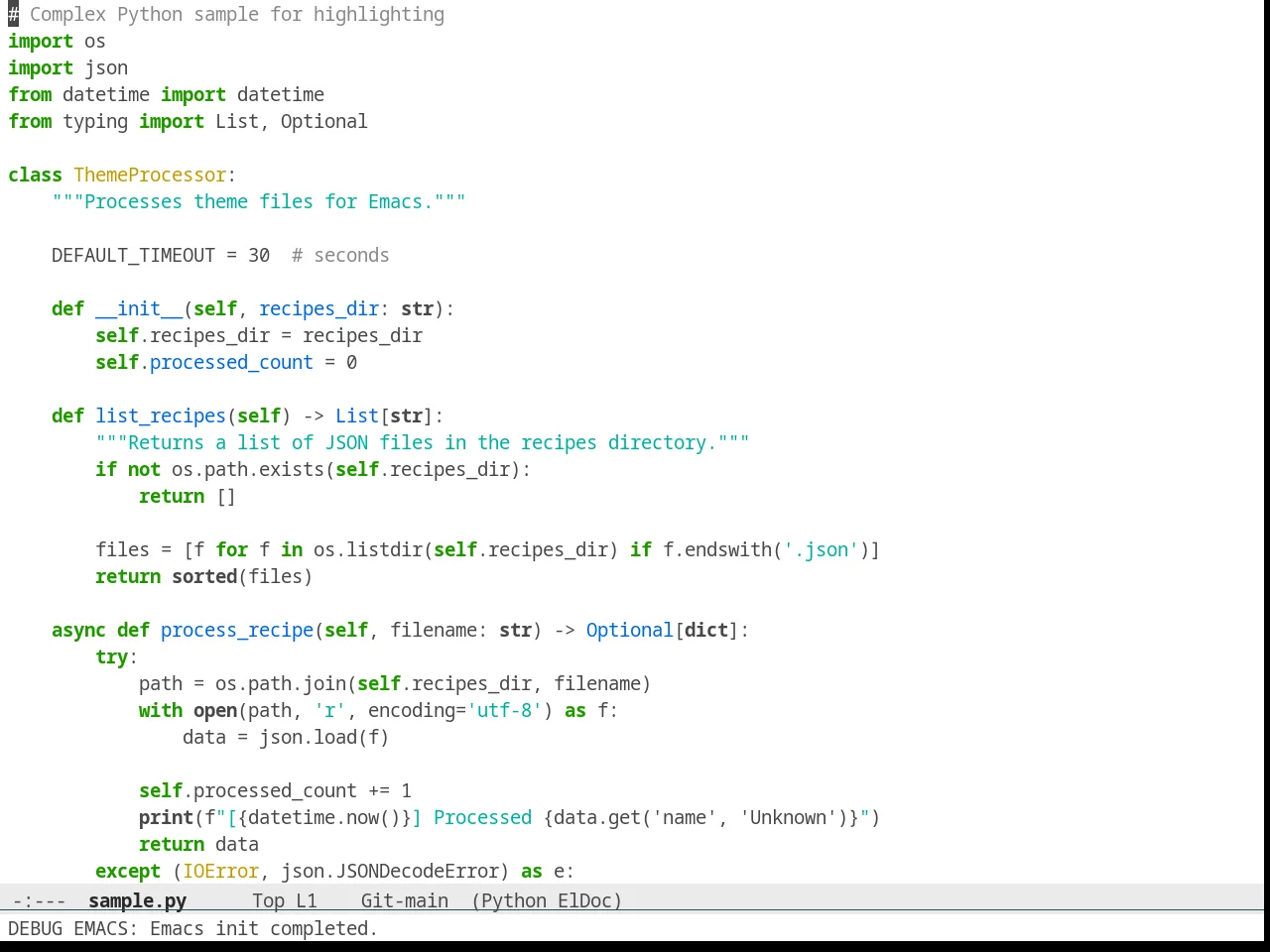 Solarized Selenized White in python-mode