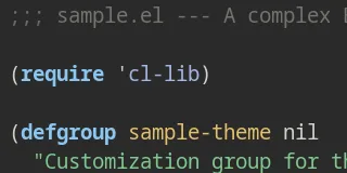 Preview of Solarized Wombat Dark theme