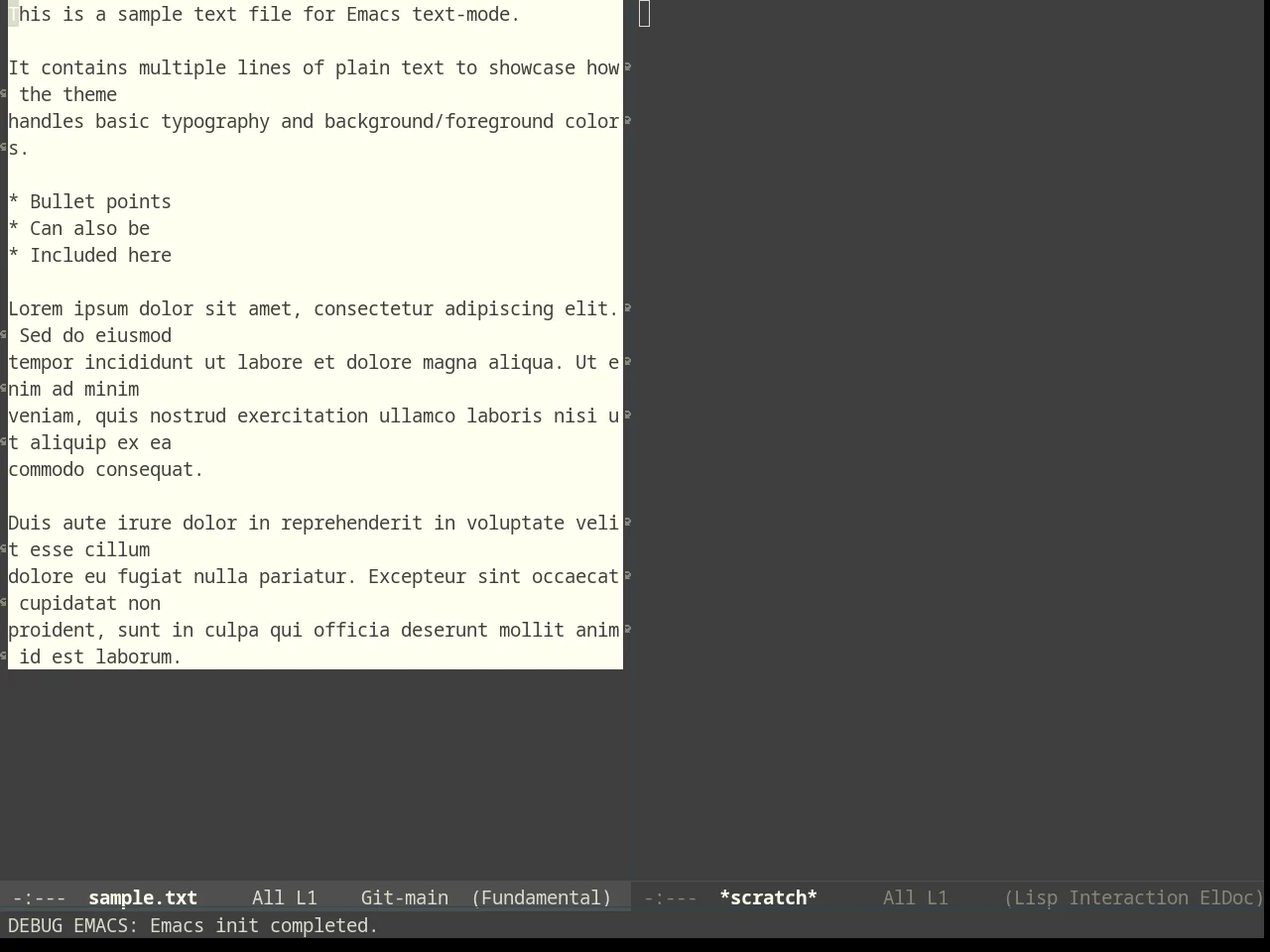 Solarized Zenburn in fundamental-mode