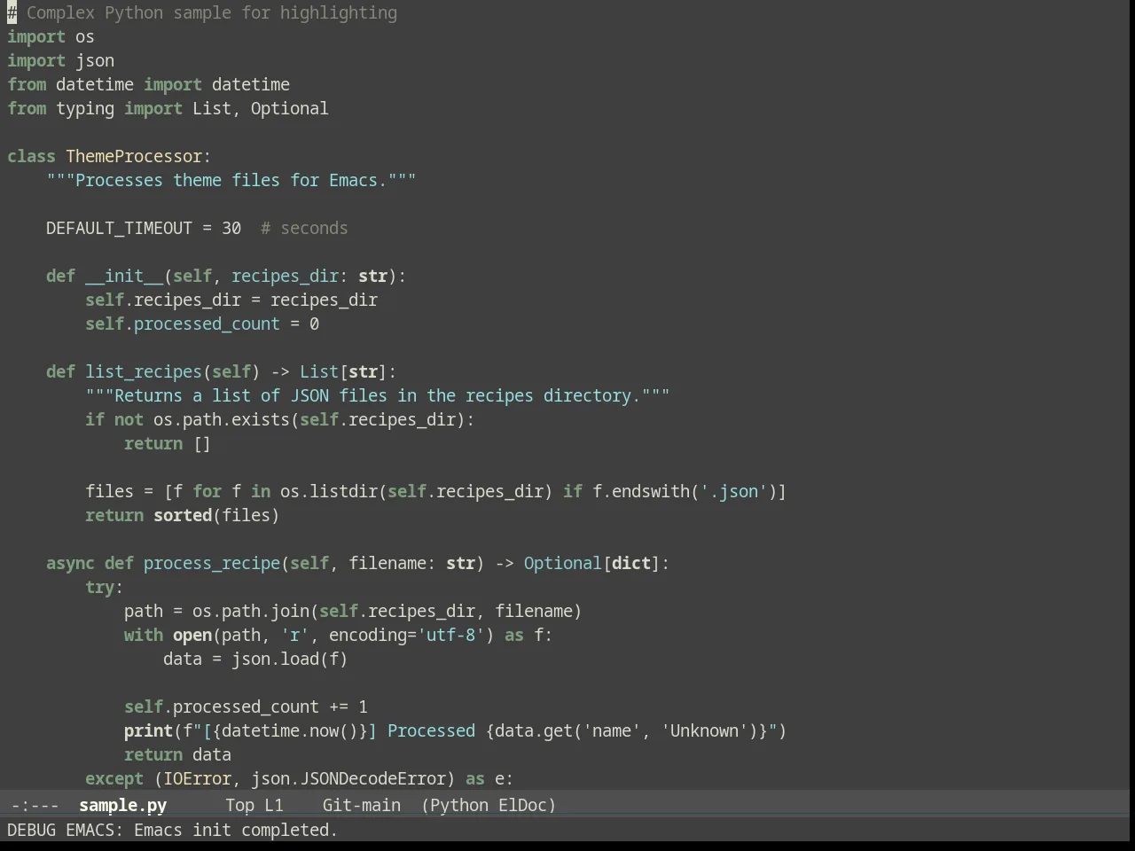 Solarized Zenburn in python-mode