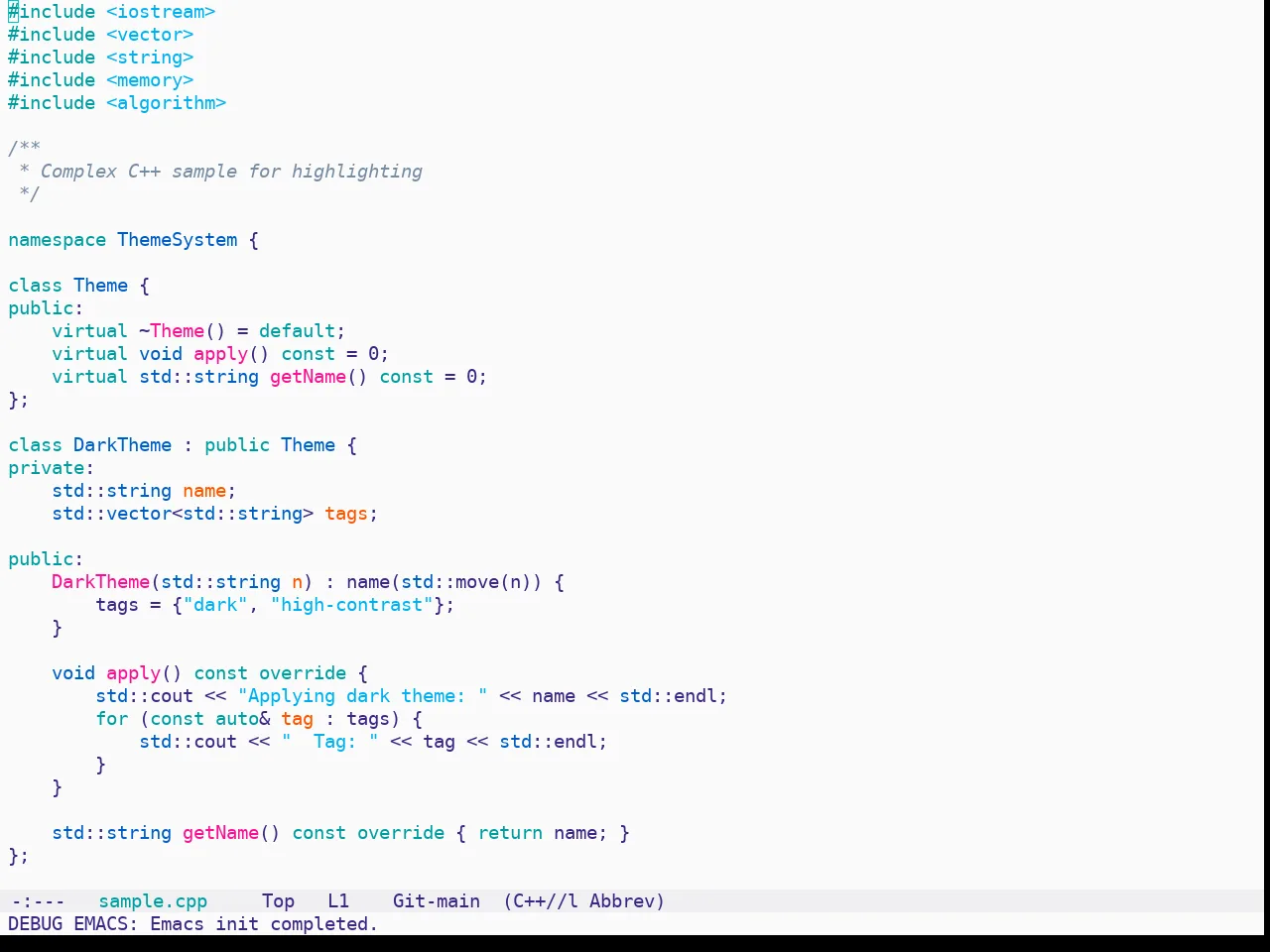 Solo Jazz Theme in c++-mode