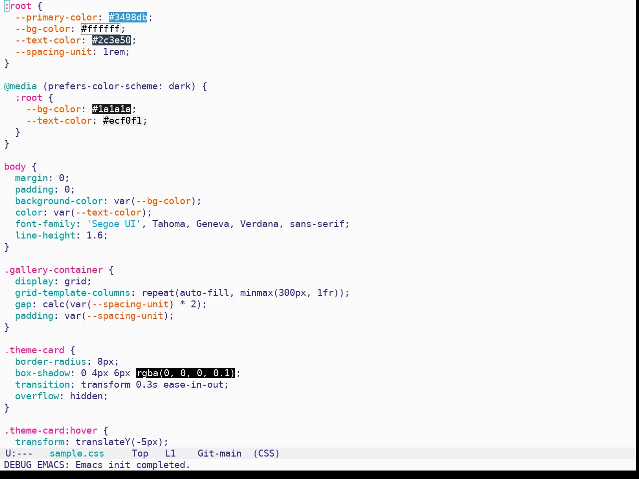 Solo Jazz Theme in css-mode