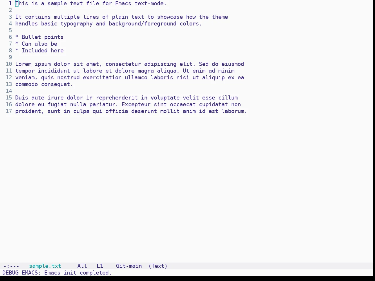 Solo Jazz Theme in text-mode