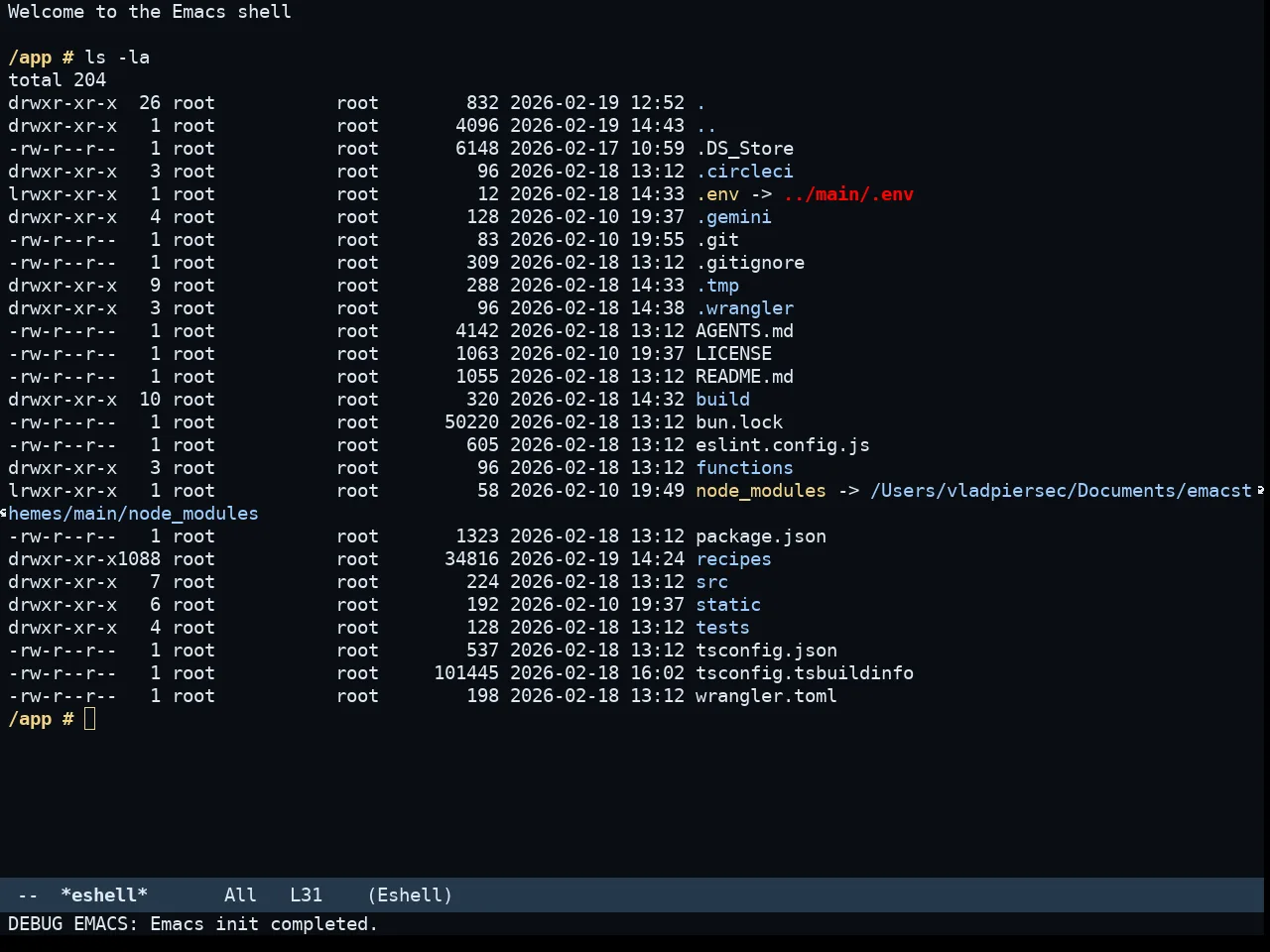 Somnus Theme in eshell