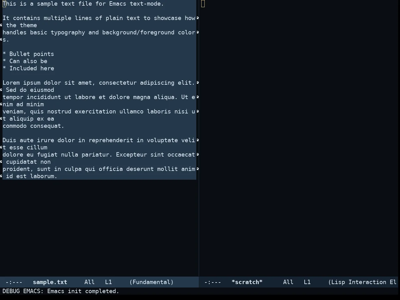 Somnus Theme in fundamental-mode