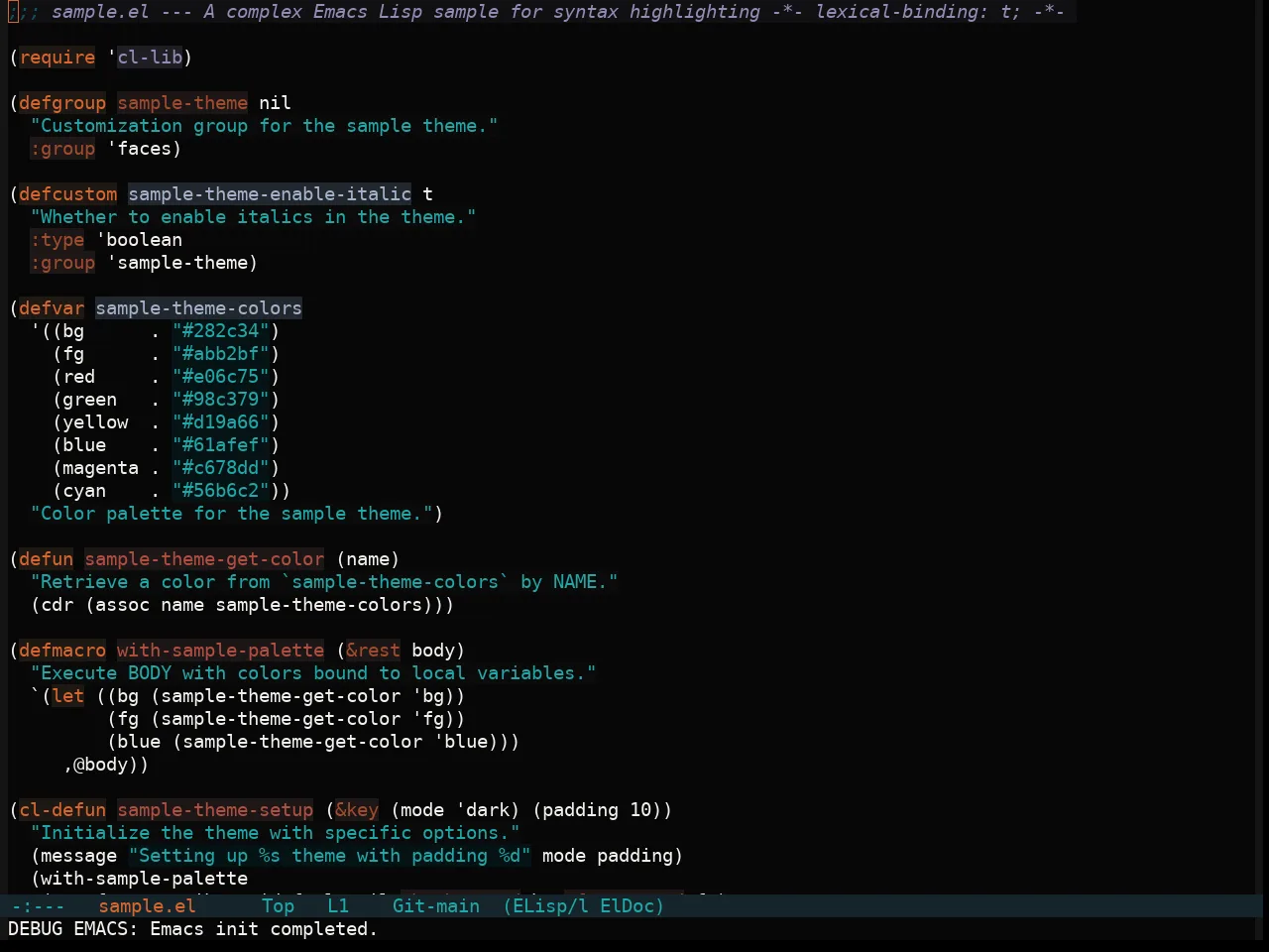 Soothe Darker Theme in emacs-lisp-mode