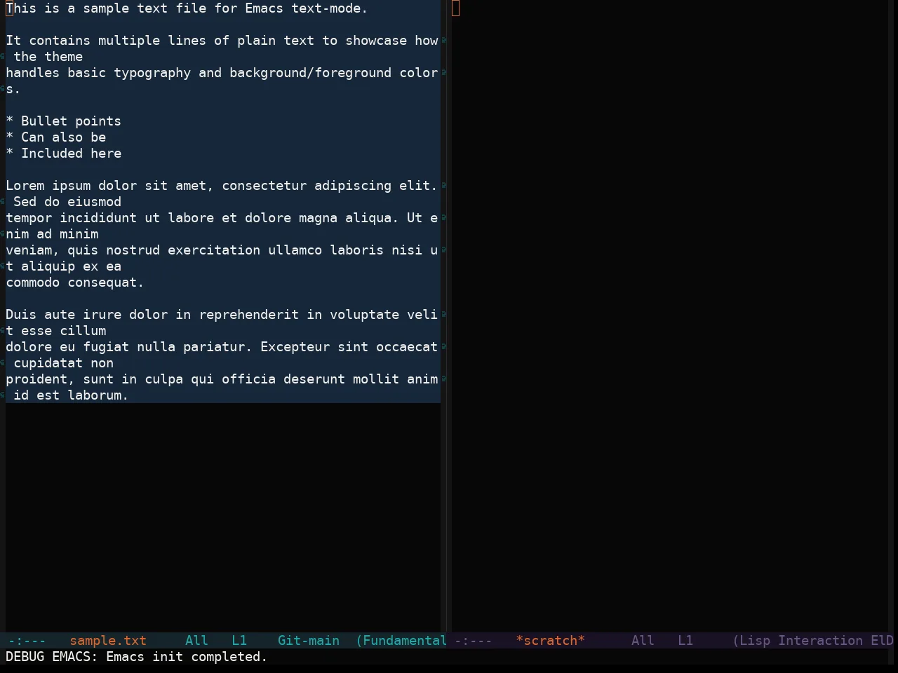 Soothe Darker Theme in fundamental-mode